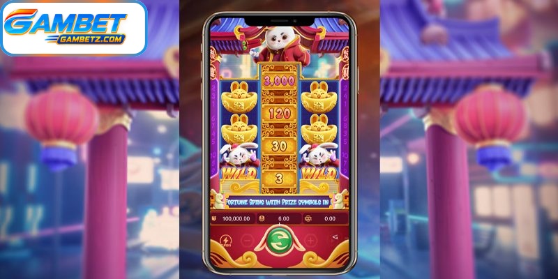 The golden rabbit symbol adds a fortune-inspired touch to the reels