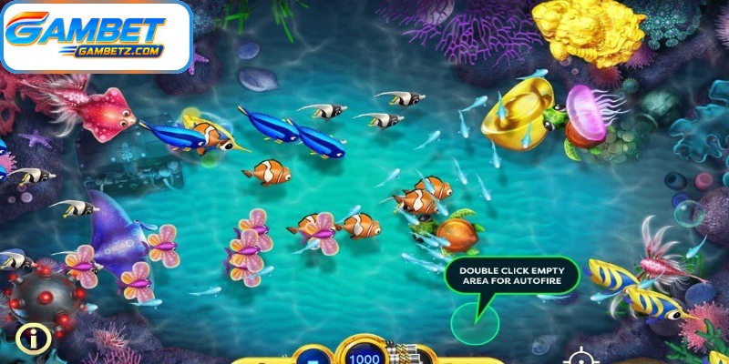 Three fishing rooms with different challenges and gameplay styles 